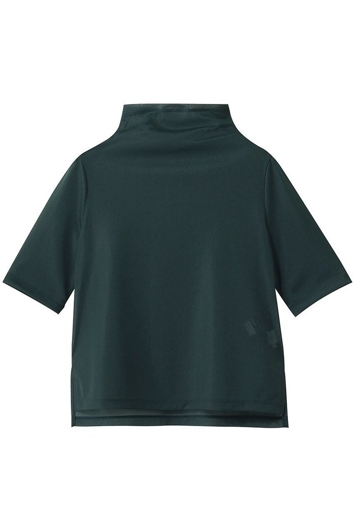 【ランバン オン ブルー/LANVIN en Bleu】のシアーハーフスリーブカットソー インテリア・キッズ・メンズ・レディースファッション・服の通販 founy(ファウニー) https://founy.com/ ファッション Fashion レディースファッション Fashion for Women トップス・カットソー Cut & Sew Tops シャツ・ブラウス・オフィスカジュアル Elegant Blouses & Button-Ups ロングTシャツ・Tシャツ Longline T-Shirts & Tees カットソー・ベーシックTシャツ Cut-and-Sewn Tops / Stretch Tees & Basics ショート Short, Short Length シンプル Simple, Minimal ジョーゼット Georgette, Semi-Sheer Fabric スリット Slit, Slit Detail スリーブ Sleeve, Long Sleeve / Short Sleeve ドレープ Drape, Draping Fabric ハイネック High Neck, Mock Neck ファブリック Fabric, Textile エレガント 上品 Elegant |ID: prp329100004932399 ipo3291000000037020893