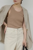 【ガリャルダガランテ/GALLARDAGALANTE】のリブタンクトップ モカ|ID: prp329100004932400 ipo3291000000037020906