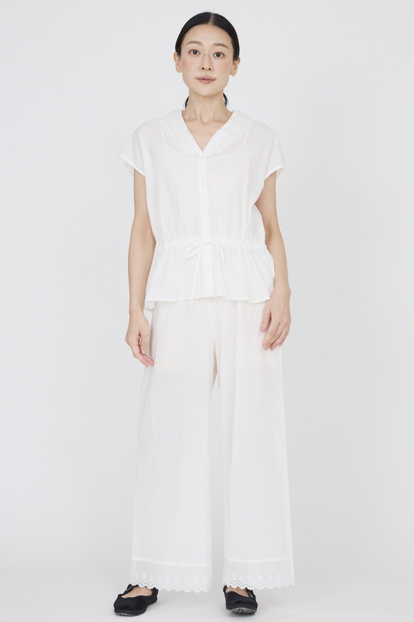 【ナナデコール/nanadecor】のクラシックローズレースパンツ 人気、トレンドファッション・服の通販 founy(ファニー) 　ファッション　Fashion　レディースファッション　Fashion for Women　パンツ　Pants & Trousers　お家時間・ステイホーム　Stay Home / At Home　クラシック　Classic, Timeless Style　モチーフ　Motif, Design Theme　リラックス　Relax, Relaxed Fit　レース　Lace, Lace Fabric　ローズ　Rose, Rose Motif　ワイド　Wide, Wide Fit　エレガント 上品　Elegant　other-8|ID: prp329100004932402 ipo3291000000037020923