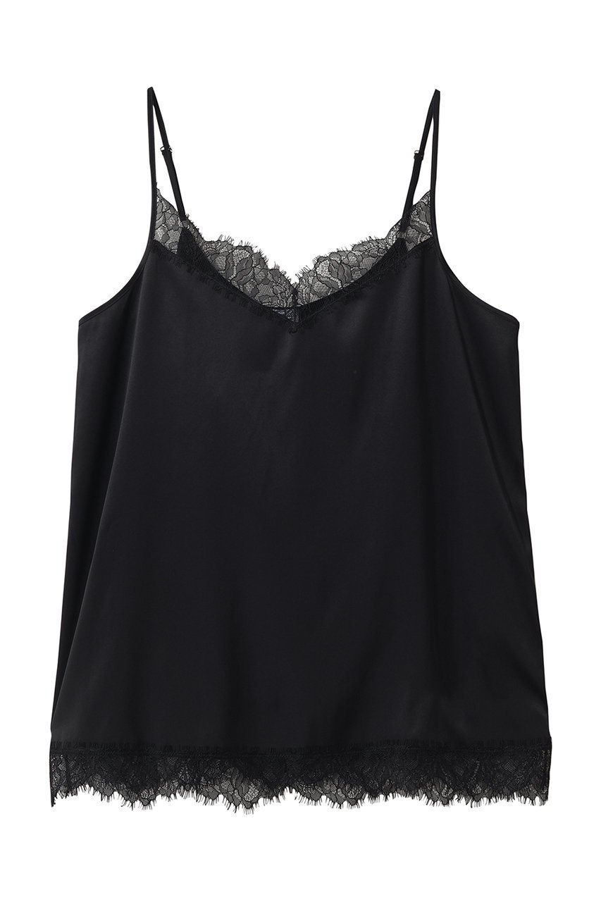 【マルティニーク/martinique】の《別注》【Oscalito】シルクレースブラウス インテリア・キッズ・メンズ・レディースファッション・服の通販 founy(ファニー) 　ファッション　Fashion　レディースファッション　Fashion for Women　トップス・カットソー　Cut & Sew Tops　キャミソール&ノースリーブ　Camisoles & Sleeveless Tops　シャツ・ブラウス・オフィスカジュアル　Elegant Blouses & Button-Ups　ロングTシャツ・Tシャツ　Longline T-Shirts & Tees　カットソー・ベーシックTシャツ　Cut-and-Sewn Tops / Stretch Tees & Basics　おすすめ　Recommended / Our Picks　インナー　Innerwear　エレガント 上品　Elegant　キャミソール　Camisole, Spaghetti Strap Top　シルク　Silk, 100% Silk　ジャケット　Jacket, Outerwear　タンク　Tank Top, Sleeveless Top　ラグジュアリー　Luxury, Elegant　ラップ　Wrap, Wrap Design　レース　Lace, Lace Fabric　別注　Limited Edition, Custom Order　ブラック|ID: prp329100004932410 ipo3291000000037020985