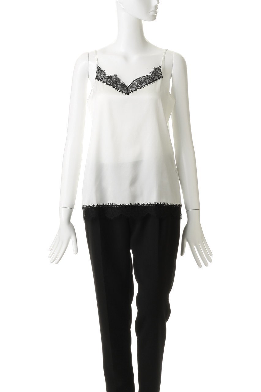 【マルティニーク/martinique】の《別注》【Oscalito】シルクレースブラウス 人気、トレンドファッション・服の通販 founy(ファニー) 　ファッション　Fashion　レディースファッション　Fashion for Women　トップス・カットソー　Cut & Sew Tops　キャミソール&ノースリーブ　Camisoles & Sleeveless Tops　シャツ・ブラウス・オフィスカジュアル　Elegant Blouses & Button-Ups　ロングTシャツ・Tシャツ　Longline T-Shirts & Tees　カットソー・ベーシックTシャツ　Cut-and-Sewn Tops / Stretch Tees & Basics　おすすめ　Recommended / Our Picks　インナー　Innerwear　エレガント 上品　Elegant　キャミソール　Camisole, Spaghetti Strap Top　シルク　Silk, 100% Silk　ジャケット　Jacket, Outerwear　タンク　Tank Top, Sleeveless Top　ラグジュアリー　Luxury, Elegant　ラップ　Wrap, Wrap Design　レース　Lace, Lace Fabric　別注　Limited Edition, Custom Order　other-2|ID: prp329100004932410 ipo3291000000037020986