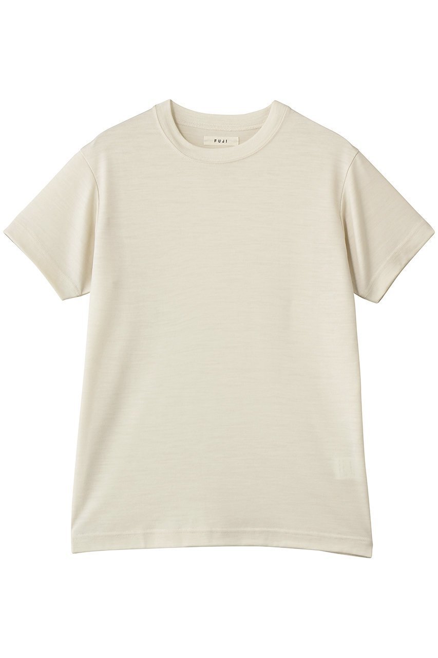 【フジ/FUJI】のWOOL S/S T-SHIRT インテリア・キッズ・メンズ・レディースファッション・服の通販 founy(ファニー) 　ファッション　Fashion　レディースファッション　Fashion for Women　トップス・カットソー　Cut & Sew Tops　シャツ・ブラウス・オフィスカジュアル　Elegant Blouses & Button-Ups　ロングTシャツ・Tシャツ　Longline T-Shirts & Tees　カットソー・ベーシックTシャツ　Cut-and-Sewn Tops / Stretch Tees & Basics　インナー　Innerwear　ショート　Short, Short Length　ジャケット　Jacket, Outerwear　スリーブ　Sleeve, Long Sleeve / Short Sleeve　ロング　Long, Long-Length　エレガント 上品　Elegant　夏　Summer　S/S・春夏　SS, Spring/Summer, Warm Season　IVORY|ID: prp329100004932411 ipo3291000000037020991