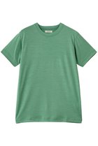 【フジ/FUJI】のWOOL S/S T-SHIRT 人気、トレンドファッション・服の通販 founy(ファニー) ファッション Fashion レディースファッション Fashion for Women トップス・カットソー Cut & Sew Tops シャツ・ブラウス・オフィスカジュアル Elegant Blouses & Button-Ups ロングTシャツ・Tシャツ Longline T-Shirts & Tees カットソー・ベーシックTシャツ Cut-and-Sewn Tops / Stretch Tees & Basics インナー Innerwear ショート Short, Short Length ジャケット Jacket, Outerwear スリーブ Sleeve, Long Sleeve / Short Sleeve ロング Long, Long-Length エレガント 上品 Elegant 夏 Summer S/S・春夏 SS, Spring/Summer, Warm Season thumbnail GREEN|ID: prp329100004932411 ipo3291000000037020992