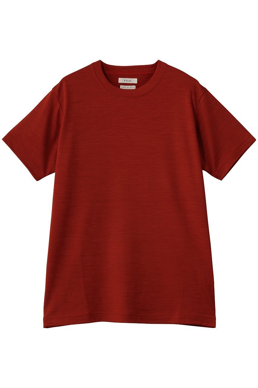 【フジ/FUJI】のWOOL S/S T-SHIRT インテリア・キッズ・メンズ・レディースファッション・服の通販 founy(ファニー) 　ファッション　Fashion　レディースファッション　Fashion for Women　トップス・カットソー　Cut & Sew Tops　シャツ・ブラウス・オフィスカジュアル　Elegant Blouses & Button-Ups　ロングTシャツ・Tシャツ　Longline T-Shirts & Tees　カットソー・ベーシックTシャツ　Cut-and-Sewn Tops / Stretch Tees & Basics　インナー　Innerwear　ショート　Short, Short Length　ジャケット　Jacket, Outerwear　スリーブ　Sleeve, Long Sleeve / Short Sleeve　ロング　Long, Long-Length　エレガント 上品　Elegant　夏　Summer　S/S・春夏　SS, Spring/Summer, Warm Season　RED|ID: prp329100004932411 ipo3291000000037020993