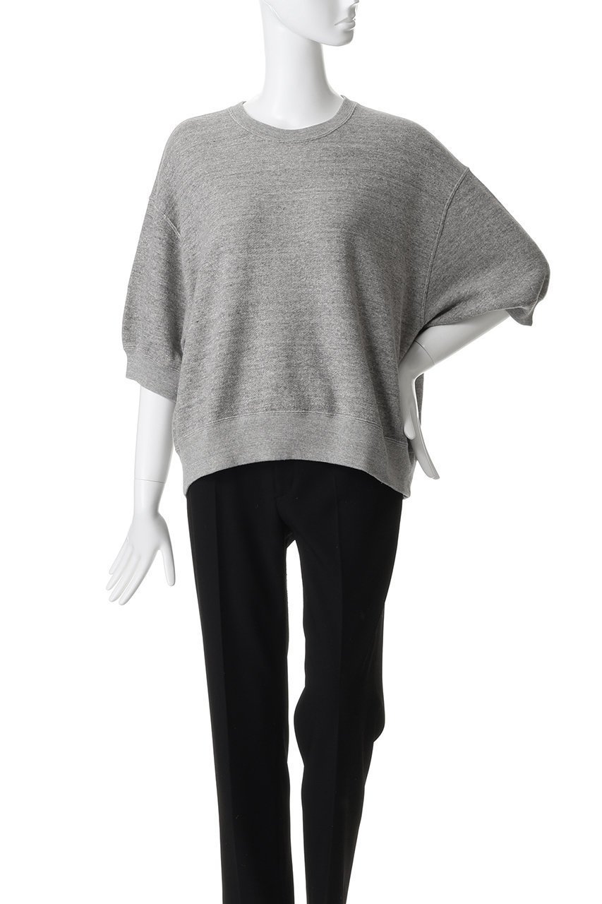 【オブラダ/Oblada】のBLANK ハーフスリーブスウェット 人気、トレンドファッション・服の通販 founy(ファニー) 　ファッション　Fashion　レディースファッション　Fashion for Women　トップス・カットソー　Cut & Sew Tops　シャツ・ブラウス・オフィスカジュアル　Elegant Blouses & Button-Ups　レディースパーカー・カジュアルフーディー　Casual Hoodies & Sweatshirts　ロングTシャツ・Tシャツ　Longline T-Shirts & Tees　スウェット・クルーネックトップス　Sweatshirts & Crewnecks / Relaxed Fit Sweat Tops　カットソー・ベーシックTシャツ　Cut-and-Sewn Tops / Stretch Tees & Basics　スウェット / スエット　Sweatshirt, Sweatwear　リラックス　Relax, Relaxed Fit　エレガント 上品　Elegant　other-2|ID: prp329100004932415 ipo3291000000037021021