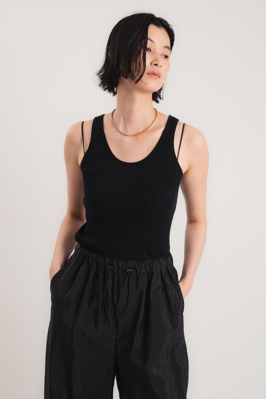 【スタニングルアー/STUNNING LURE】のテレコタンク 人気、トレンドファッション・服の通販 founy(ファニー) 　ファッション　Fashion　レディースファッション　Fashion for Women　トップス・カットソー　Cut & Sew Tops　キャミソール&ノースリーブ　Camisoles & Sleeveless Tops　シャツ・ブラウス・オフィスカジュアル　Elegant Blouses & Button-Ups　ロングTシャツ・Tシャツ　Longline T-Shirts & Tees　カットソー・ベーシックTシャツ　Cut-and-Sewn Tops / Stretch Tees & Basics　キャミソール　Camisole, Spaghetti Strap Top　タンク　Tank Top, Sleeveless Top　テレコ　Ribbed, Rib Stitch　other-8|ID: prp329100004932419 ipo3291000000037021066