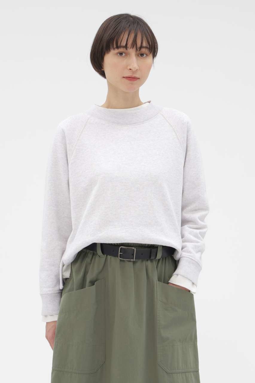【マーガレットハウエル/MARGARET HOWELL】のSOFT COTTON LOOPBACK TOP 人気、トレンドファッション・服の通販 founy(ファニー) 　ファッション　Fashion　レディースファッション　Fashion for Women　トップス・カットソー　Cut & Sew Tops　シャツ・ブラウス・オフィスカジュアル　Elegant Blouses & Button-Ups　ロングTシャツ・Tシャツ　Longline T-Shirts & Tees　カットソー・ベーシックTシャツ　Cut-and-Sewn Tops / Stretch Tees & Basics　カッティング　Cutting Detail　コンパクト　Compact, Small Size　シンプル　Simple, Minimal　スウェット / スエット　Sweatshirt, Sweatwear　スリーブ　Sleeve, Long Sleeve / Short Sleeve　バランス　Balance, Style Balance　パイピング　Piping, Trim Design　フィット　Fit, Slim Fit　ブリーチ　Bleach, Washed Finish　ループ　Loop, Loop Knit　ロング　Long, Long-Length　 other-1|ID: prp329100004932420 ipo3291000000037021067