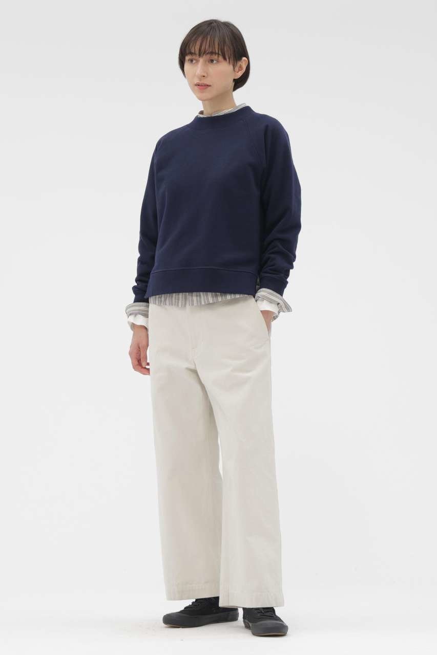 【マーガレットハウエル/MARGARET HOWELL】のSOFT COTTON LOOPBACK TOP 人気、トレンドファッション・服の通販 founy(ファニー) 　ファッション　Fashion　レディースファッション　Fashion for Women　トップス・カットソー　Cut & Sew Tops　シャツ・ブラウス・オフィスカジュアル　Elegant Blouses & Button-Ups　ロングTシャツ・Tシャツ　Longline T-Shirts & Tees　カットソー・ベーシックTシャツ　Cut-and-Sewn Tops / Stretch Tees & Basics　カッティング　Cutting Detail　コンパクト　Compact, Small Size　シンプル　Simple, Minimal　スウェット / スエット　Sweatshirt, Sweatwear　スリーブ　Sleeve, Long Sleeve / Short Sleeve　バランス　Balance, Style Balance　パイピング　Piping, Trim Design　フィット　Fit, Slim Fit　ブリーチ　Bleach, Washed Finish　ループ　Loop, Loop Knit　ロング　Long, Long-Length　other-2|ID: prp329100004932420 ipo3291000000037021070