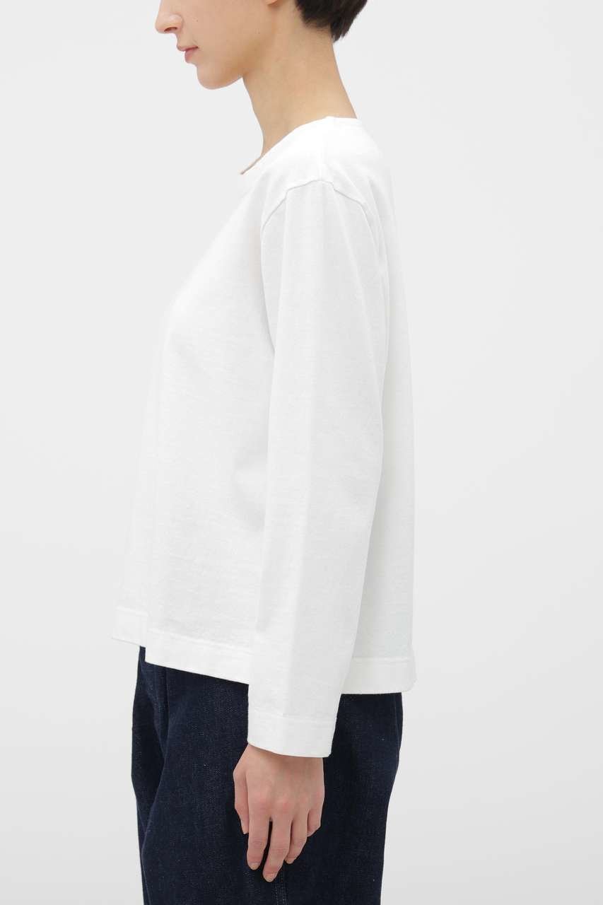 【マーガレットハウエル/MARGARET HOWELL】のDRY COTTON JERSEY TOP 人気、トレンドファッション・服の通販 founy(ファニー) 　ファッション　Fashion　レディースファッション　Fashion for Women　トップス・カットソー　Cut & Sew Tops　シャツ・ブラウス・オフィスカジュアル　Elegant Blouses & Button-Ups　ロングTシャツ・Tシャツ　Longline T-Shirts & Tees　カットソー・ベーシックTシャツ　Cut-and-Sewn Tops / Stretch Tees & Basics　カットソー　Cut and Sewn Top　シンプル　Simple, Minimal　スリーブ　Sleeve, Long Sleeve / Short Sleeve　ロング　Long, Long-Length　ヴィンテージ　Vintage Style　other-3|ID: prp329100004932422 ipo3291000000037021085
