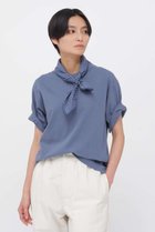 【マーガレットハウエル/MARGARET HOWELL】のUPCYCLED COTTON JERSEY TOP ブルー|ID: prp329100004932423 ipo3291000000037021091