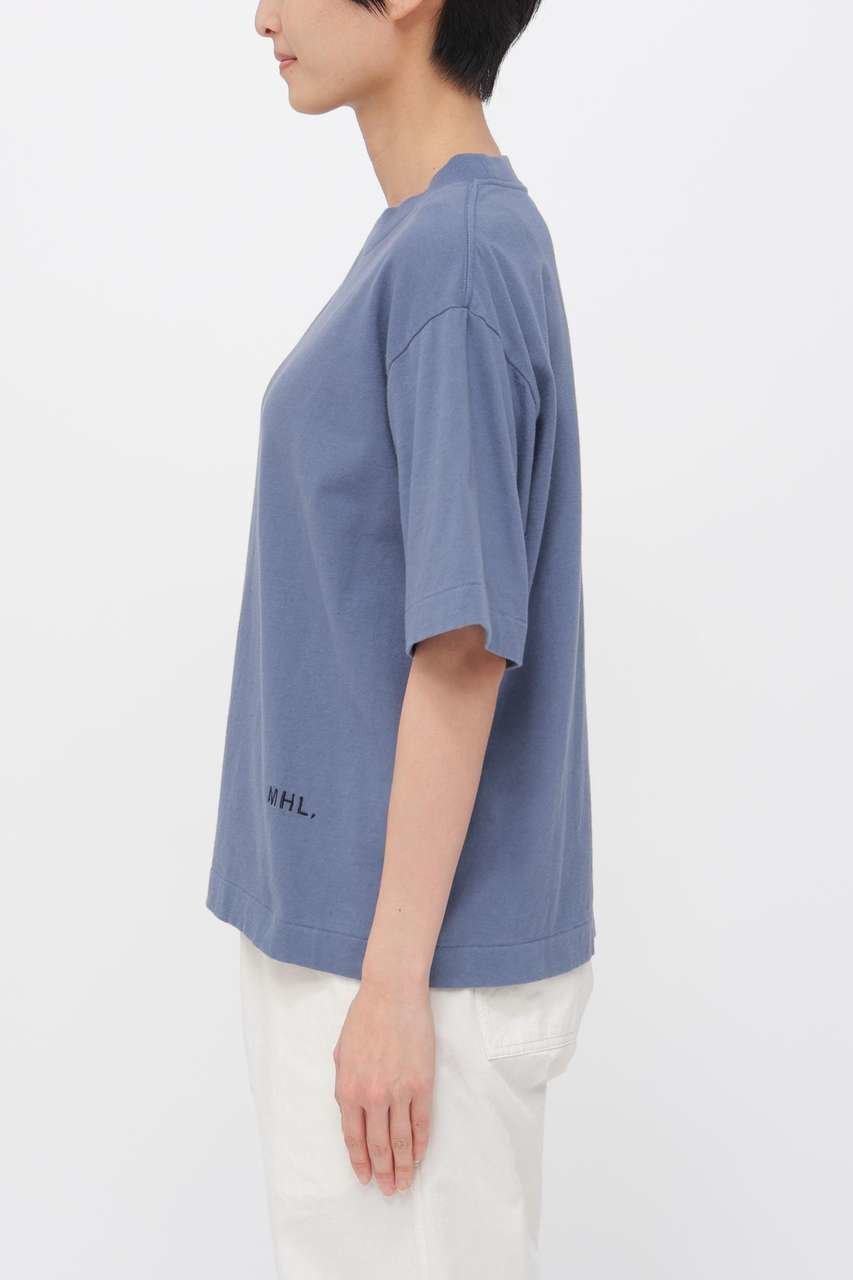 【マーガレットハウエル/MARGARET HOWELL】のUPCYCLED COTTON JERSEY TOP 人気、トレンドファッション・服の通販 founy(ファニー) 　ファッション　Fashion　レディースファッション　Fashion for Women　トップス・カットソー　Cut & Sew Tops　シャツ・ブラウス・オフィスカジュアル　Elegant Blouses & Button-Ups　ロングTシャツ・Tシャツ　Longline T-Shirts & Tees　カットソー・ベーシックTシャツ　Cut-and-Sewn Tops / Stretch Tees & Basics　カットソー　Cut and Sewn Top　ショート　Short, Short Length　スリーブ　Sleeve, Long Sleeve / Short Sleeve　ベーシック　Basic, Essential　other-4|ID: prp329100004932423 ipo3291000000037021094