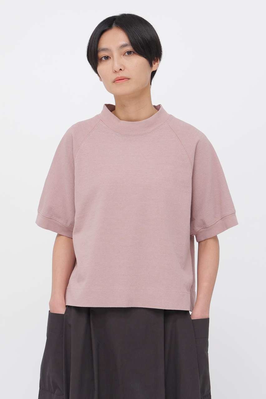 【マーガレットハウエル/MARGARET HOWELL】のDRY COTTON JERSEY TOP インテリア・キッズ・メンズ・レディースファッション・服の通販 founy(ファニー) 　ファッション　Fashion　レディースファッション　Fashion for Women　トップス・カットソー　Cut & Sew Tops　シャツ・ブラウス・オフィスカジュアル　Elegant Blouses & Button-Ups　ロングTシャツ・Tシャツ　Longline T-Shirts & Tees　カットソー・ベーシックTシャツ　Cut-and-Sewn Tops / Stretch Tees & Basics　ショート　Short, Short Length　スウェット / スエット　Sweatshirt, Sweatwear　スリーブ　Sleeve, Long Sleeve / Short Sleeve　ピンク|ID: prp329100004932424 ipo3291000000037021102
