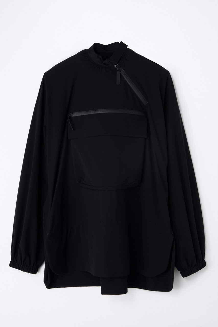 【ナゴンスタンス/nagonstans】のcycling loose pullover インテリア・キッズ・メンズ・レディースファッション・服の通販 founy(ファニー) 　ファッション　Fashion　レディースファッション　Fashion for Women　トップス・カットソー　Cut & Sew Tops　シャツ・ブラウス・オフィスカジュアル　Elegant Blouses & Button-Ups　ロングTシャツ・Tシャツ　Longline T-Shirts & Tees　カジュアルプルオーバー・ニットトップス　Pullovers & Knit Tops / Casual Pullovers　カットソー・ベーシックTシャツ　Cut-and-Sewn Tops / Stretch Tees & Basics　スリーブ　Sleeve, Long Sleeve / Short Sleeve　ドローコード　Drawcord, Drawstring Cord　フィット　Fit, Slim Fit　レイン　Rain, Rainproof　ロング　Long, Long-Length　軽量　Lightweight, Ultra Light　Black|ID: prp329100004932434 ipo3291000000037021194