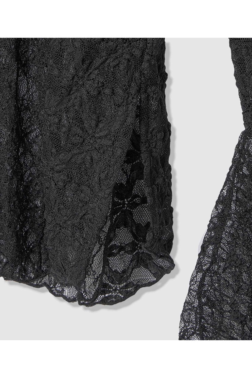 【アルアバイル/allureville】の【LOULOU WILLOUGHBY】ベルスリーブレースプルオーバー 人気、トレンドファッション・服の通販 founy(ファニー) 　ファッション　Fashion　レディースファッション　Fashion for Women　トップス・カットソー　Cut & Sew Tops　シャツ・ブラウス・オフィスカジュアル　Elegant Blouses & Button-Ups　ロングTシャツ・Tシャツ　Longline T-Shirts & Tees　カジュアルプルオーバー・ニットトップス　Pullovers & Knit Tops / Casual Pullovers　カットソー・ベーシックTシャツ　Cut-and-Sewn Tops / Stretch Tees & Basics　スリーブ　Sleeve, Long Sleeve / Short Sleeve　フレア　Flare, Flared　レース　Lace, Lace Fabric　ロング　Long, Long-Length　エレガント 上品　Elegant　other-5|ID: prp329100004932436 ipo3291000000037021233