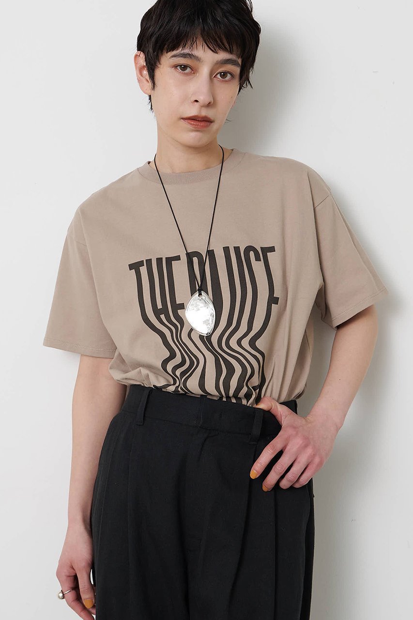 【ウィムガゼット/Whim Gazette】の【THE PAUSE】ウィーグルロゴTEE インテリア・キッズ・メンズ・レディースファッション・服の通販 founy(ファニー) 　ファッション　Fashion　レディースファッション　Fashion for Women　トップス・カットソー　Cut & Sew Tops　シャツ・ブラウス・オフィスカジュアル　Elegant Blouses & Button-Ups　ロングTシャツ・Tシャツ　Longline T-Shirts & Tees　カットソー・ベーシックTシャツ　Cut-and-Sewn Tops / Stretch Tees & Basics　ショート　Short, Short Length　シンプル　Simple, Minimal　ジャケット　Jacket, Outerwear　スリーブ　Sleeve, Long Sleeve / Short Sleeve　プリント　Print, Printed Pattern　ベージュ|ID: prp329100004932438 ipo3291000000037021248