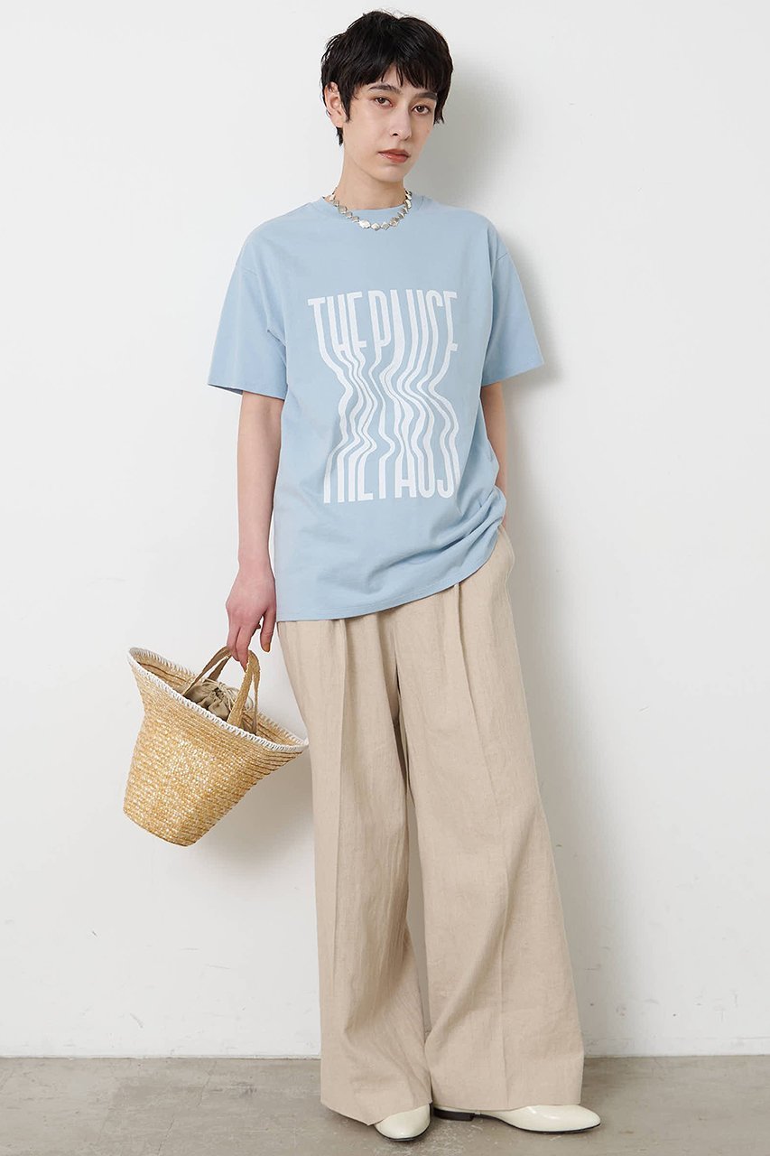 【ウィムガゼット/Whim Gazette】の【THE PAUSE】ウィーグルロゴTEE 人気、トレンドファッション・服の通販 founy(ファニー) 　ファッション　Fashion　レディースファッション　Fashion for Women　トップス・カットソー　Cut & Sew Tops　シャツ・ブラウス・オフィスカジュアル　Elegant Blouses & Button-Ups　ロングTシャツ・Tシャツ　Longline T-Shirts & Tees　カットソー・ベーシックTシャツ　Cut-and-Sewn Tops / Stretch Tees & Basics　ショート　Short, Short Length　シンプル　Simple, Minimal　ジャケット　Jacket, Outerwear　スリーブ　Sleeve, Long Sleeve / Short Sleeve　プリント　Print, Printed Pattern　other-6|ID: prp329100004932438 ipo3291000000037021254