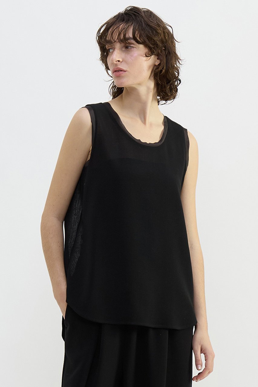 【プレインピープル/PLAIN PEOPLE】のウールメッシュタンクトップ 人気、トレンドファッション・服の通販 founy(ファニー) 　ファッション　Fashion　レディースファッション　Fashion for Women　トップス・カットソー　Cut & Sew Tops　キャミソール&ノースリーブ　Camisoles & Sleeveless Tops　シャツ・ブラウス・オフィスカジュアル　Elegant Blouses & Button-Ups　ロングTシャツ・Tシャツ　Longline T-Shirts & Tees　カットソー・ベーシックTシャツ　Cut-and-Sewn Tops / Stretch Tees & Basics　おすすめ　Recommended / Our Picks　インナー　Innerwear　キャミソール　Camisole, Spaghetti Strap Top　シンプル　Simple, Minimal　タンク　Tank Top, Sleeveless Top　メッシュ　Mesh, Net Fabric　エレガント 上品　Elegant　other-4|ID: prp329100004932439 ipo3291000000037021260