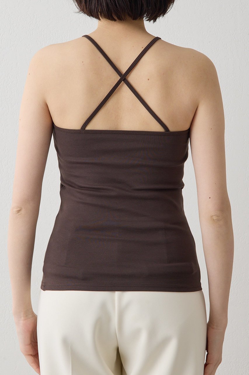 【ウィムガゼット/Whim Gazette】の【THE PAUSE】バッククロスキャミ 人気、トレンドファッション・服の通販 founy(ファニー) 　ファッション　Fashion　レディースファッション　Fashion for Women　トップス・カットソー　Cut & Sew Tops　キャミソール&ノースリーブ　Camisoles & Sleeveless Tops　シャツ・ブラウス・オフィスカジュアル　Elegant Blouses & Button-Ups　ロングTシャツ・Tシャツ　Longline T-Shirts & Tees　カットソー・ベーシックTシャツ　Cut-and-Sewn Tops / Stretch Tees & Basics　おすすめ　Recommended / Our Picks　インナー　Innerwear　キャミソール　Camisole, Spaghetti Strap Top　コンパクト　Compact, Small Size　タンク　Tank Top, Sleeveless Top　フィット　Fit, Slim Fit　ベーシック　Basic, Essential　夏　Summer　春　Spring　S/S・春夏　SS, Spring/Summer, Warm Season　other-7|ID: prp329100004932443 ipo3291000000037021294