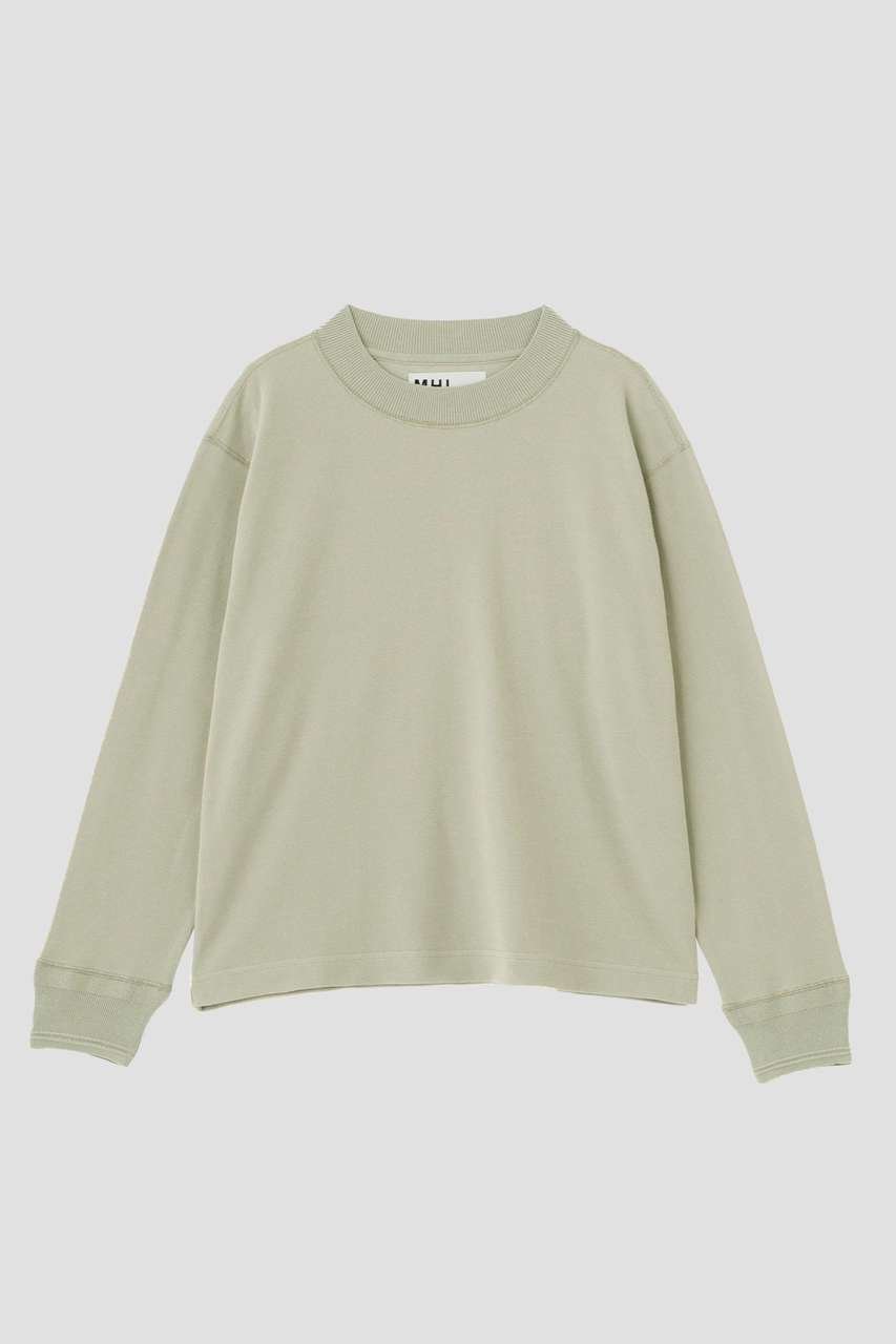 【マーガレットハウエル/MARGARET HOWELL】のFINE COTTON RIB JERSEY TOP 人気、トレンドファッション・服の通販 founy(ファニー) 　ファッション　Fashion　レディースファッション　Fashion for Women　トップス・カットソー　Cut & Sew Tops　シャツ・ブラウス・オフィスカジュアル　Elegant Blouses & Button-Ups　ロングTシャツ・Tシャツ　Longline T-Shirts & Tees　カットソー・ベーシックTシャツ　Cut-and-Sewn Tops / Stretch Tees & Basics　スリーブ　Sleeve, Long Sleeve / Short Sleeve　ロング　Long, Long-Length　other-3|ID: prp329100004932445 ipo3291000000037021316