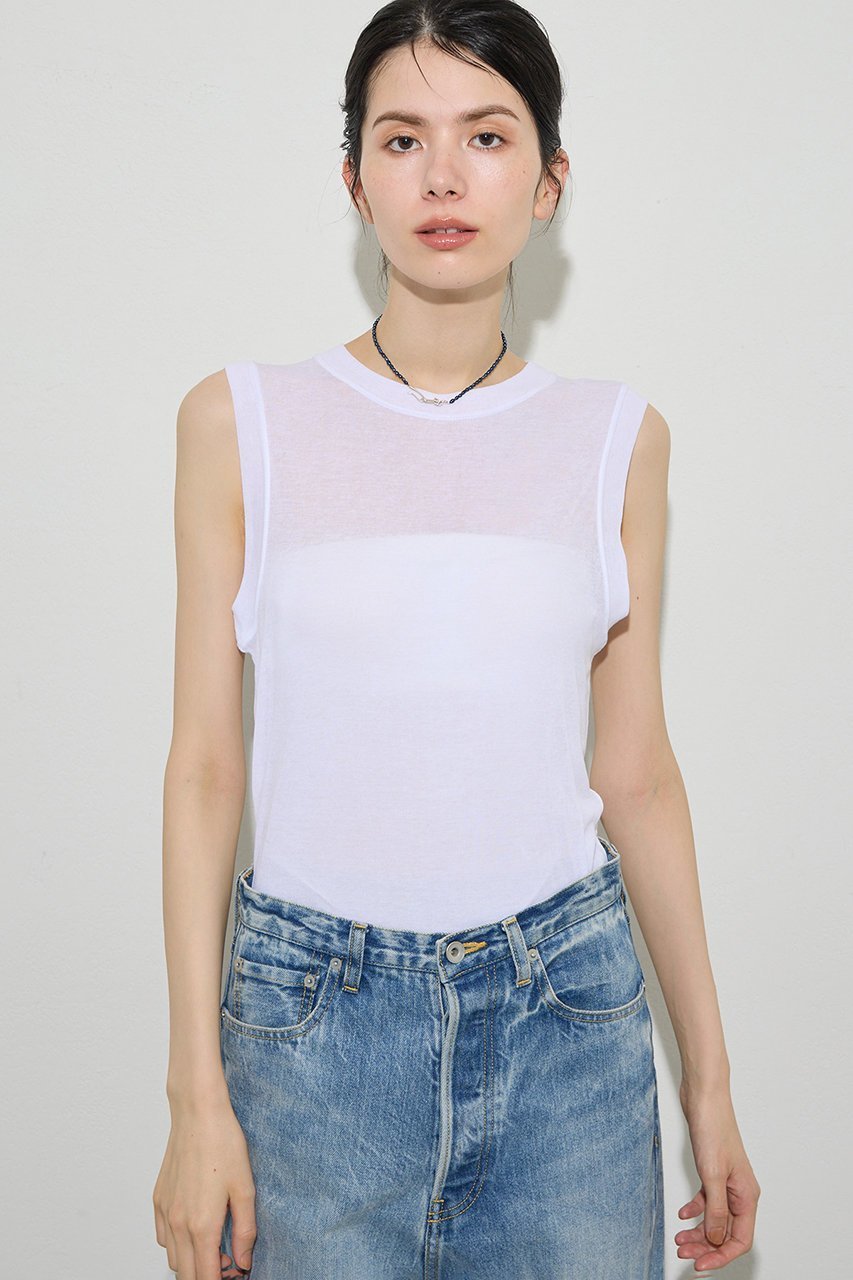 【ウィムガゼット/Whim Gazette】のシアータンクプルオーバー 人気、トレンドファッション・服の通販 founy(ファニー) 　ファッション　Fashion　レディースファッション　Fashion for Women　トップス・カットソー　Cut & Sew Tops　キャミソール&ノースリーブ　Camisoles & Sleeveless Tops　シャツ・ブラウス・オフィスカジュアル　Elegant Blouses & Button-Ups　ロングTシャツ・Tシャツ　Longline T-Shirts & Tees　カジュアルプルオーバー・ニットトップス　Pullovers & Knit Tops / Casual Pullovers　カットソー・ベーシックTシャツ　Cut-and-Sewn Tops / Stretch Tees & Basics　キャミソール　Camisole, Spaghetti Strap Top　シンプル　Simple, Minimal　タンク　Tank Top, Sleeveless Top　フィット　Fit, Slim Fit　 other-1|ID: prp329100004932446 ipo3291000000037021318