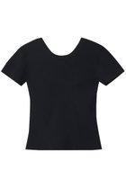 【プルミエ アロンディスモン/1er Arrondissement】の【NICE NICE MOMENT】COMPACT TEE 人気、トレンドファッション・服の通販 founy(ファニー) ファッション Fashion レディースファッション Fashion for Women トップス・カットソー Cut & Sew Tops シャツ・ブラウス・オフィスカジュアル Elegant Blouses & Button-Ups ロングTシャツ・Tシャツ Longline T-Shirts & Tees カットソー・ベーシックTシャツ Cut-and-Sewn Tops / Stretch Tees & Basics インナー Innerwear コンパクト Compact, Small Size ショート Short, Short Length スリーブ Sleeve, Long Sleeve / Short Sleeve thumbnail ブラック|ID: prp329100004932451 ipo3291000000037021366