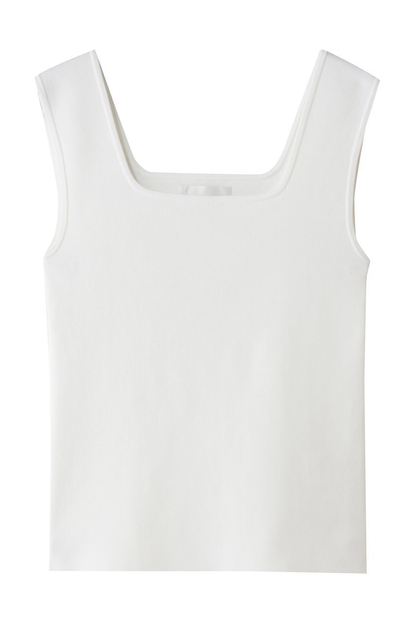 【ガリャルダガランテ/GALLARDAGALANTE】のスクエアネックタンク 人気、トレンドファッション・服の通販 founy(ファニー) 　ファッション　Fashion　レディースファッション　Fashion for Women　トップス・カットソー　Cut & Sew Tops　キャミソール&ノースリーブ　Camisoles & Sleeveless Tops　シャツ・ブラウス・オフィスカジュアル　Elegant Blouses & Button-Ups　ロングTシャツ・Tシャツ　Longline T-Shirts & Tees　カットソー・ベーシックTシャツ　Cut-and-Sewn Tops / Stretch Tees & Basics　インナー　Innerwear　キャミソール　Camisole, Spaghetti Strap Top　シンプル　Simple, Minimal　スクエア　Square, Square Shape　タンク　Tank Top, Sleeveless Top　デコルテ　Décolleté, Neckline　 other-1|ID: prp329100004932455 ipo3291000000037021399