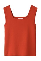 【ガリャルダガランテ/GALLARDAGALANTE】のスクエアネックタンク 人気、トレンドファッション・服の通販 founy(ファニー) ファッション Fashion レディースファッション Fashion for Women トップス・カットソー Cut & Sew Tops キャミソール&ノースリーブ Camisoles & Sleeveless Tops シャツ・ブラウス・オフィスカジュアル Elegant Blouses & Button-Ups ロングTシャツ・Tシャツ Longline T-Shirts & Tees カットソー・ベーシックTシャツ Cut-and-Sewn Tops / Stretch Tees & Basics インナー Innerwear キャミソール Camisole, Spaghetti Strap Top シンプル Simple, Minimal スクエア Square, Square Shape タンク Tank Top, Sleeveless Top デコルテ Décolleté, Neckline thumbnail オレンジ|ID: prp329100004932455 ipo3291000000037021401
