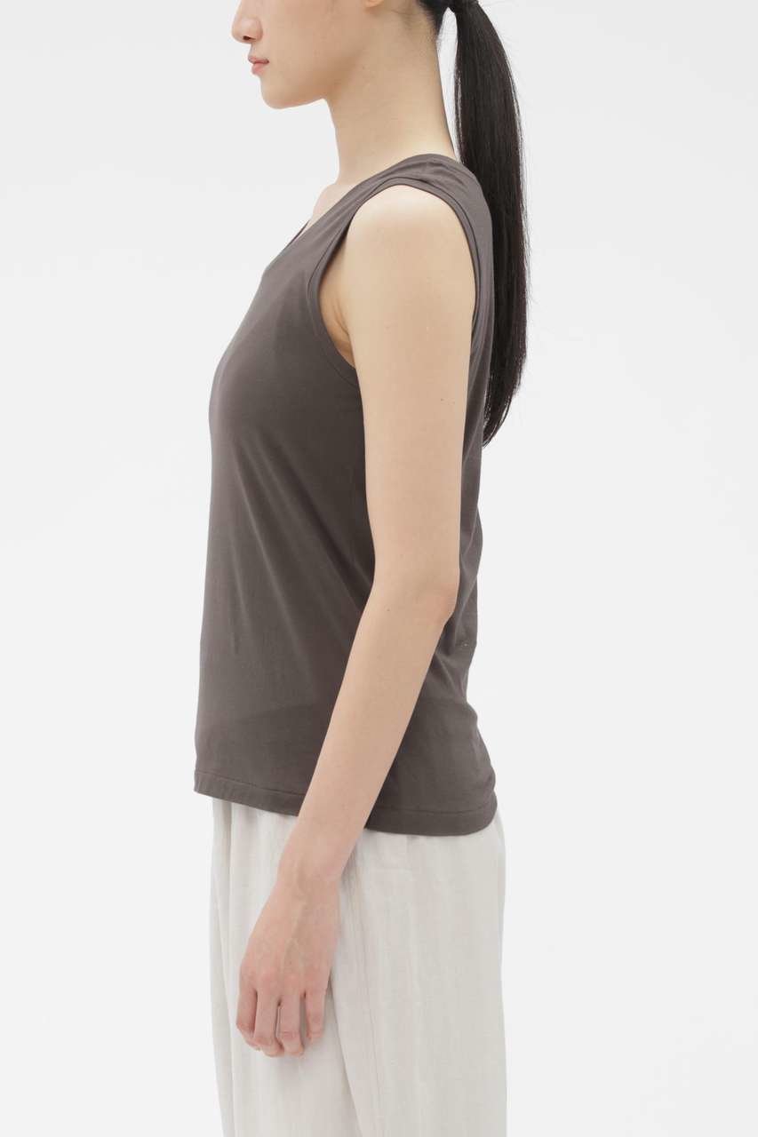 【マーガレットハウエル/MARGARET HOWELL】のSUPERFINE COTTON JERSEY TOP 人気、トレンドファッション・服の通販 founy(ファニー) 　ファッション　Fashion　レディースファッション　Fashion for Women　トップス・カットソー　Cut & Sew Tops　キャミソール&ノースリーブ　Camisoles & Sleeveless Tops　シャツ・ブラウス・オフィスカジュアル　Elegant Blouses & Button-Ups　ロングTシャツ・Tシャツ　Longline T-Shirts & Tees　カットソー・ベーシックTシャツ　Cut-and-Sewn Tops / Stretch Tees & Basics　なめらか　Smooth, Silky Texture　インナー　Innerwear　キャミソール　Camisole, Spaghetti Strap Top　タンク　Tank Top, Sleeveless Top　other-3|ID: prp329100004932469 ipo3291000000037021514