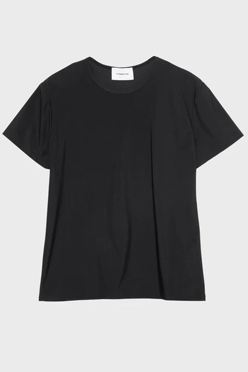 【スタニングルアー/STUNNING LURE】のスイムジャージーT インテリア・キッズ・メンズ・レディースファッション・服の通販 founy(ファニー) 　ファッション　Fashion　レディースファッション　Fashion for Women　トップス・カットソー　Cut & Sew Tops　シャツ・ブラウス・オフィスカジュアル　Elegant Blouses & Button-Ups　ロングTシャツ・Tシャツ　Longline T-Shirts & Tees　カットソー・ベーシックTシャツ　Cut-and-Sewn Tops / Stretch Tees & Basics　イタリア　Italy　コンパクト　Compact, Small Size　ショート　Short, Short Length　ストレッチ　Stretch, Stretchy Fabric　スポーティ　Sporty, Casual Athletic　スリーブ　Sleeve, Long Sleeve / Short Sleeve　夏　Summer　ブラック|ID: prp329100004932483 ipo3291000000037021613