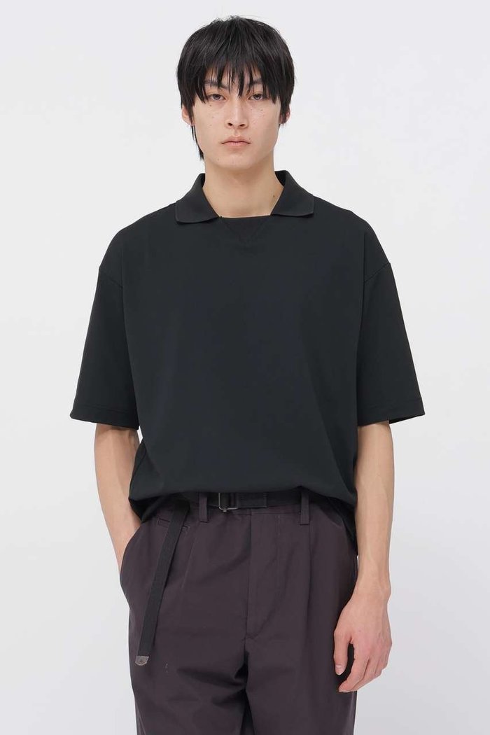 【マーガレット ハウエル/MARGARET HOWELL / MEN】のHIGHDENCE MESH JERSEY TOP インテリア・キッズ・メンズ・レディースファッション・服の通販 founy(ファニー) https://founy.com/ ファッション Fashion レディースファッション Fashion for Women トップス・カットソー Cut & Sew Tops シャツ・ブラウス・オフィスカジュアル Elegant Blouses & Button-Ups ロングTシャツ・Tシャツ Longline T-Shirts & Tees カットソー・ベーシックTシャツ Cut-and-Sewn Tops / Stretch Tees & Basics コレクション Collection, Seasonal Line ショート Short, Short Length スポーティ Sporty, Casual Athletic スリーブ Sleeve, Long Sleeve / Short Sleeve フロント Front, Front Design ポロシャツ Polo Shirt, Collared Tee マーガレット Marguerite, Daisy Pattern リラックス Relax, Relaxed Fit 夏 Summer |ID: prp329100004932490 ipo3291000000037021671