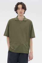 【その他のブランド/Other】のHIGHDENCE MESH JERSEY TOP 人気、トレンドファッション・服の通販 founy(ファニー) ファッション Fashion レディースファッション Fashion for Women トップス・カットソー Cut & Sew Tops シャツ・ブラウス・オフィスカジュアル Elegant Blouses & Button-Ups ロングTシャツ・Tシャツ Longline T-Shirts & Tees カットソー・ベーシックTシャツ Cut-and-Sewn Tops / Stretch Tees & Basics コレクション Collection, Seasonal Line ショート Short, Short Length スポーティ Sporty, Casual Athletic スリーブ Sleeve, Long Sleeve / Short Sleeve フロント Front, Front Design ポロシャツ Polo Shirt, Collared Tee マーガレット Marguerite, Daisy Pattern リラックス Relax, Relaxed Fit 夏 Summer thumbnail カーキ|ID: prp329100004932490 ipo3291000000037021673