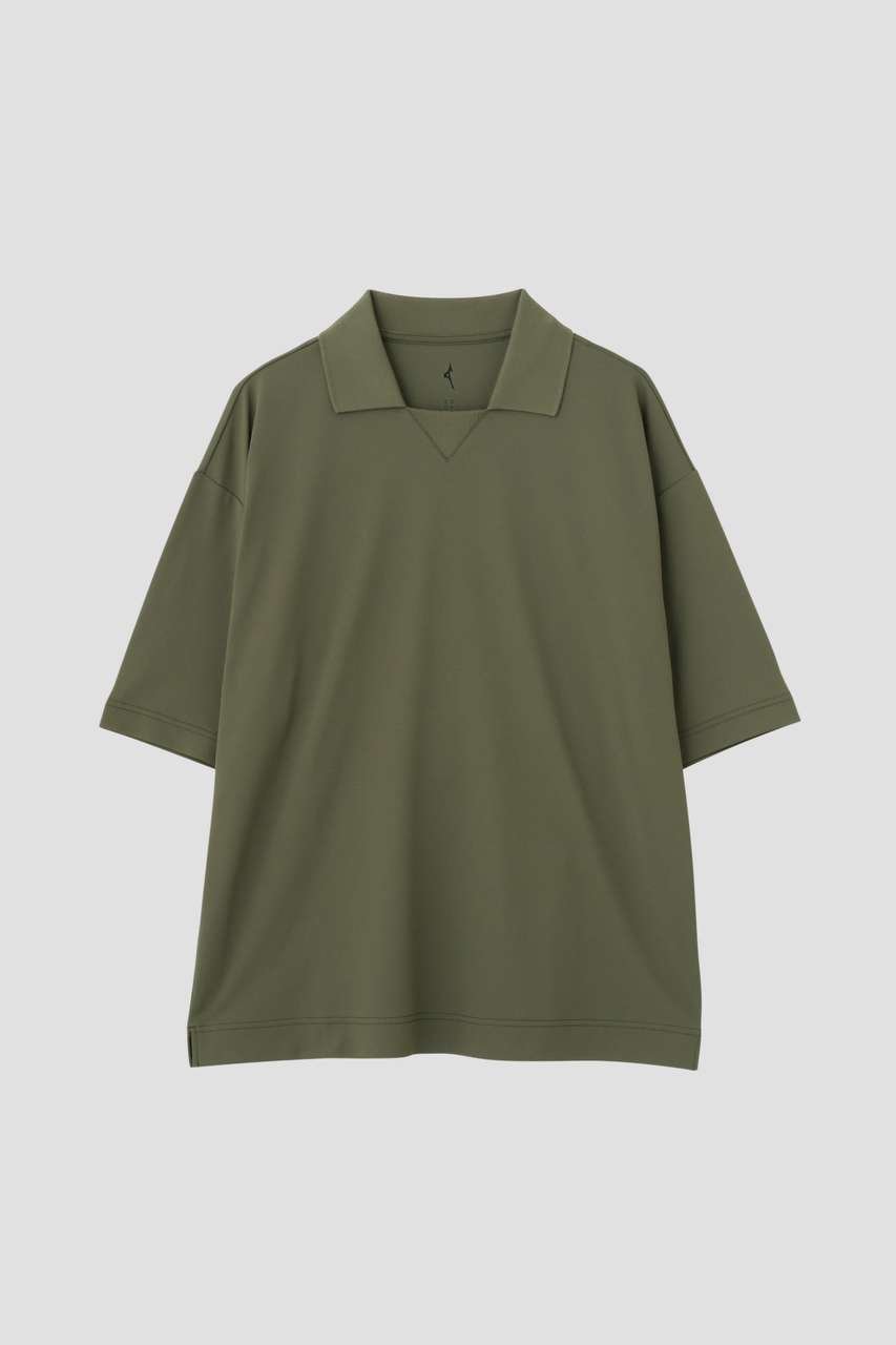 【その他のブランド/Other】のHIGHDENCE MESH JERSEY TOP 人気、トレンドファッション・服の通販 founy(ファニー) 　ファッション　Fashion　レディースファッション　Fashion for Women　トップス・カットソー　Cut & Sew Tops　シャツ・ブラウス・オフィスカジュアル　Elegant Blouses & Button-Ups　ロングTシャツ・Tシャツ　Longline T-Shirts & Tees　カットソー・ベーシックTシャツ　Cut-and-Sewn Tops / Stretch Tees & Basics　コレクション　Collection, Seasonal Line　ショート　Short, Short Length　スポーティ　Sporty, Casual Athletic　スリーブ　Sleeve, Long Sleeve / Short Sleeve　フロント　Front, Front Design　ポロシャツ　Polo Shirt, Collared Tee　マーガレット　Marguerite, Daisy Pattern　リラックス　Relax, Relaxed Fit　夏　Summer　other-5|ID: prp329100004932490 ipo3291000000037021677