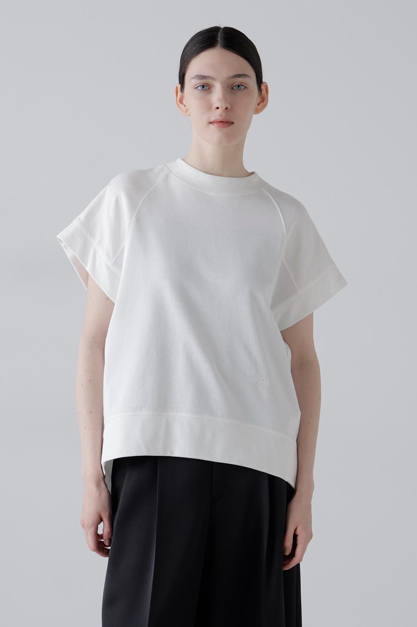 【アドーア/ADORE】のミニウラケトップス インテリア・キッズ・メンズ・レディースファッション・服の通販 founy(ファニー) 　ファッション　Fashion　レディースファッション　Fashion for Women　トップス・カットソー　Cut & Sew Tops　シャツ・ブラウス・オフィスカジュアル　Elegant Blouses & Button-Ups　ロングTシャツ・Tシャツ　Longline T-Shirts & Tees　カットソー・ベーシックTシャツ　Cut-and-Sewn Tops / Stretch Tees & Basics　ショート　Short, Short Length　シンプル　Simple, Minimal　スウェット / スエット　Sweatshirt, Sweatwear　スリーブ　Sleeve, Long Sleeve / Short Sleeve　ループ　Loop, Loop Knit　エレガント 上品　Elegant　ホワイト|ID: prp329100004932491 ipo3291000000037021681