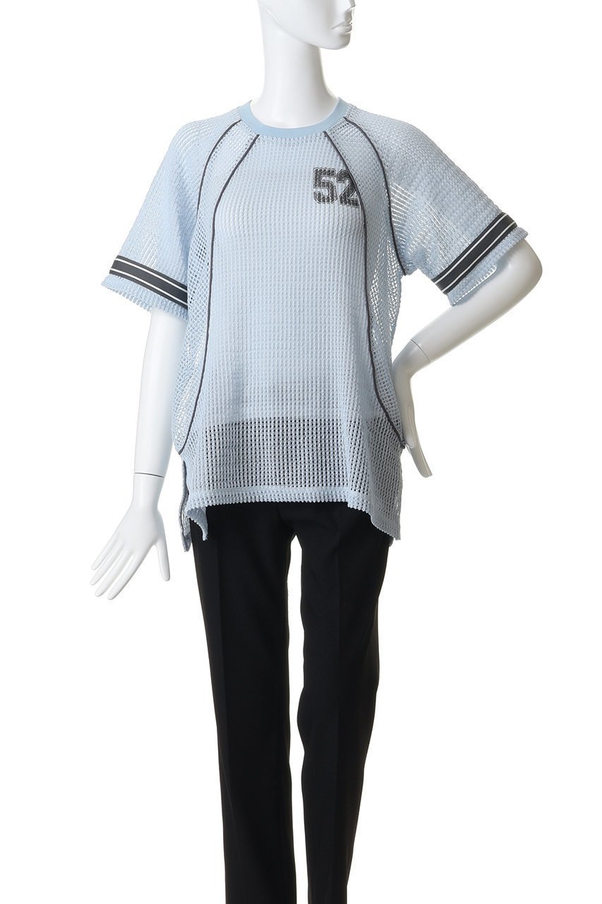 【メゾンスペシャル/MAISON SPECIAL】のNumbering Mesh T-Shirt/ナンバリングメッシュTシャツ 人気、トレンドファッション・服の通販 founy(ファニー) 　ファッション　Fashion　レディースファッション　Fashion for Women　トップス・カットソー　Cut & Sew Tops　シャツ・ブラウス・オフィスカジュアル　Elegant Blouses & Button-Ups　ロングTシャツ・Tシャツ　Longline T-Shirts & Tees　カットソー・ベーシックTシャツ　Cut-and-Sewn Tops / Stretch Tees & Basics　インナー　Innerwear　シアー　Sheer, See-Through　ショート　Short, Short Length　スリーブ　Sleeve, Long Sleeve / Short Sleeve　ドッキング　Docking, Mixed Material　ビッグ　Big, Oversized　プリント　Print, Printed Pattern　メッシュ　Mesh, Net Fabric　再入荷　Restock / Back in Stock　夏　Summer　other-2|ID: prp329100004932492 ipo3291000000037021694