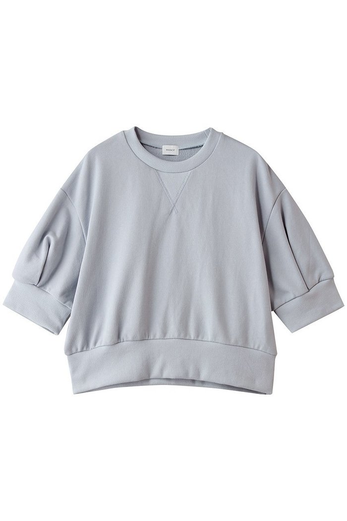 【マノフ/MANOF】のPUFFSLEEVE SWEAT TOPS インテリア・キッズ・メンズ・レディースファッション・服の通販 founy(ファニー) https://founy.com/ ファッション Fashion レディースファッション Fashion for Women トップス・カットソー Cut & Sew Tops シャツ・ブラウス・オフィスカジュアル Elegant Blouses & Button-Ups レディースパーカー・カジュアルフーディー Casual Hoodies & Sweatshirts ロングTシャツ・Tシャツ Longline T-Shirts & Tees スウェット・クルーネックトップス Sweatshirts & Crewnecks / Relaxed Fit Sweat Tops カットソー・ベーシックTシャツ Cut-and-Sewn Tops / Stretch Tees & Basics クロップド Cropped, Short Length シンプル Simple, Minimal スリーブ Sleeve, Long Sleeve / Short Sleeve 半袖 Short Sleeve, Half Sleeve |ID: prp329100004932494 ipo3291000000037021706