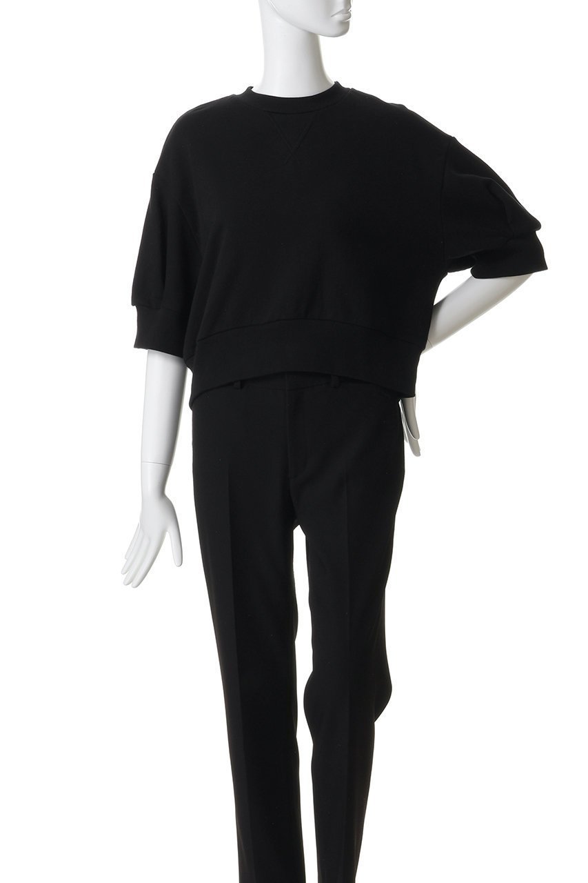 【マノフ/MANOF】のPUFFSLEEVE SWEAT TOPS 人気、トレンドファッション・服の通販 founy(ファニー) 　ファッション　Fashion　レディースファッション　Fashion for Women　トップス・カットソー　Cut & Sew Tops　シャツ・ブラウス・オフィスカジュアル　Elegant Blouses & Button-Ups　レディースパーカー・カジュアルフーディー　Casual Hoodies & Sweatshirts　ロングTシャツ・Tシャツ　Longline T-Shirts & Tees　スウェット・クルーネックトップス　Sweatshirts & Crewnecks / Relaxed Fit Sweat Tops　カットソー・ベーシックTシャツ　Cut-and-Sewn Tops / Stretch Tees & Basics　クロップド　Cropped, Short Length　シンプル　Simple, Minimal　スリーブ　Sleeve, Long Sleeve / Short Sleeve　半袖　Short Sleeve, Half Sleeve　other-2|ID: prp329100004932494 ipo3291000000037021710