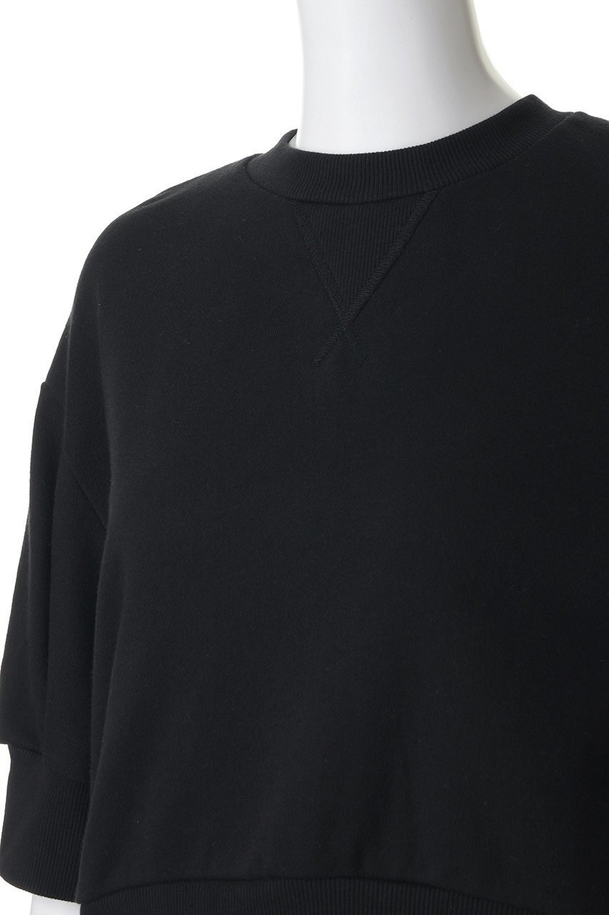 【マノフ/MANOF】のPUFFSLEEVE SWEAT TOPS 人気、トレンドファッション・服の通販 founy(ファニー) 　ファッション　Fashion　レディースファッション　Fashion for Women　トップス・カットソー　Cut & Sew Tops　シャツ・ブラウス・オフィスカジュアル　Elegant Blouses & Button-Ups　レディースパーカー・カジュアルフーディー　Casual Hoodies & Sweatshirts　ロングTシャツ・Tシャツ　Longline T-Shirts & Tees　スウェット・クルーネックトップス　Sweatshirts & Crewnecks / Relaxed Fit Sweat Tops　カットソー・ベーシックTシャツ　Cut-and-Sewn Tops / Stretch Tees & Basics　クロップド　Cropped, Short Length　シンプル　Simple, Minimal　スリーブ　Sleeve, Long Sleeve / Short Sleeve　半袖　Short Sleeve, Half Sleeve　other-5|ID: prp329100004932494 ipo3291000000037021713