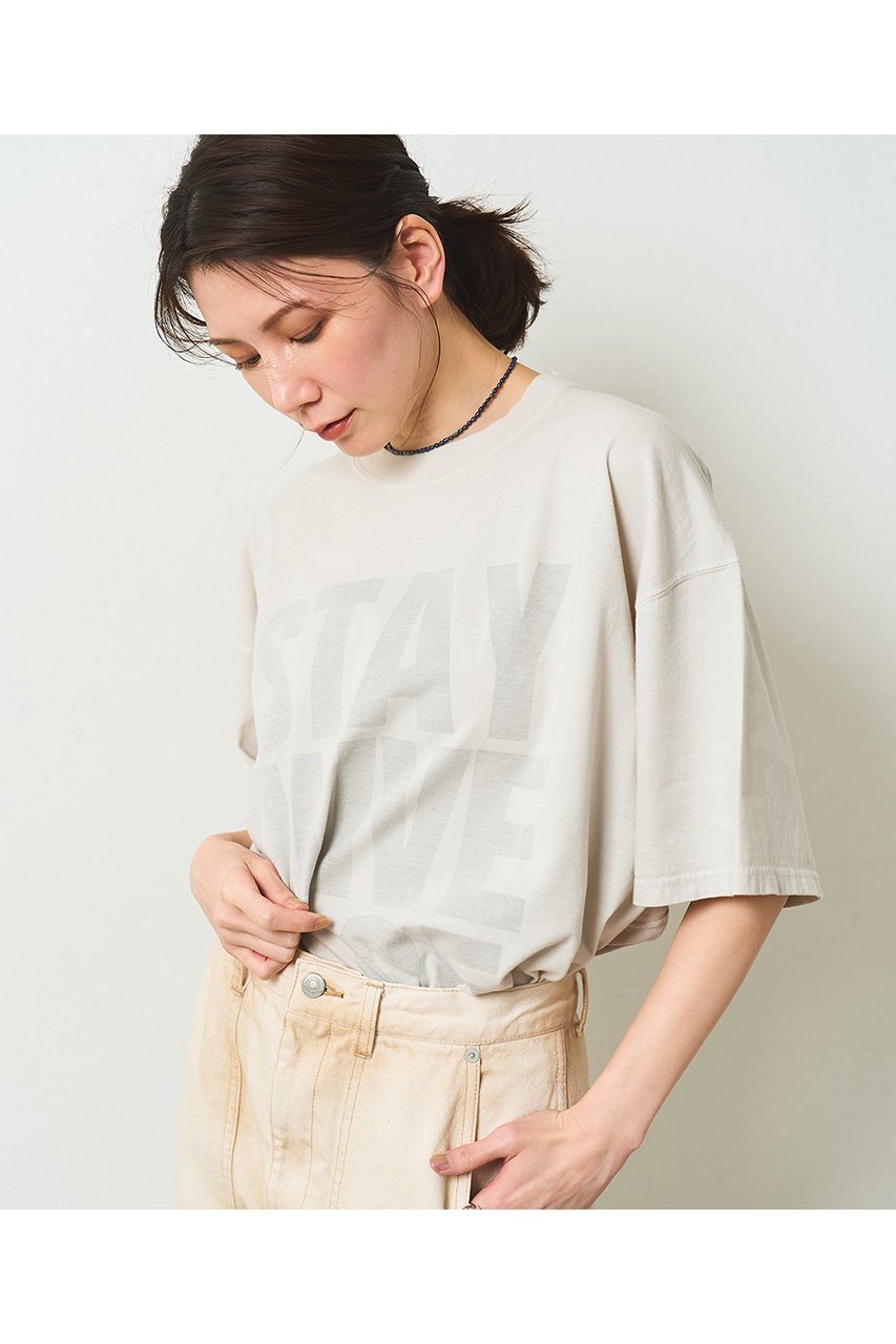 【ウィムガゼット/Whim Gazette】の【KATHARINE HAMNETT】別注バックプリントロゴTシャツ 人気、トレンドファッション・服の通販 founy(ファニー) 　ファッション　Fashion　レディースファッション　Fashion for Women　トップス・カットソー　Cut & Sew Tops　シャツ・ブラウス・オフィスカジュアル　Elegant Blouses & Button-Ups　ロングTシャツ・Tシャツ　Longline T-Shirts & Tees　カットソー・ベーシックTシャツ　Cut-and-Sewn Tops / Stretch Tees & Basics　オーガニック　Organic Cotton　ショート　Short, Short Length　スタンダード　Standard, Basic　スペシャル　Special, Limited Edition　スリーブ　Sleeve, Long Sleeve / Short Sleeve　なめらか　Smooth, Silky Texture　バランス　Balance, Style Balance　プリント　Print, Printed Pattern　別注　Limited Edition, Custom Order　other-3|ID: prp329100004932498 ipo3291000000037021737