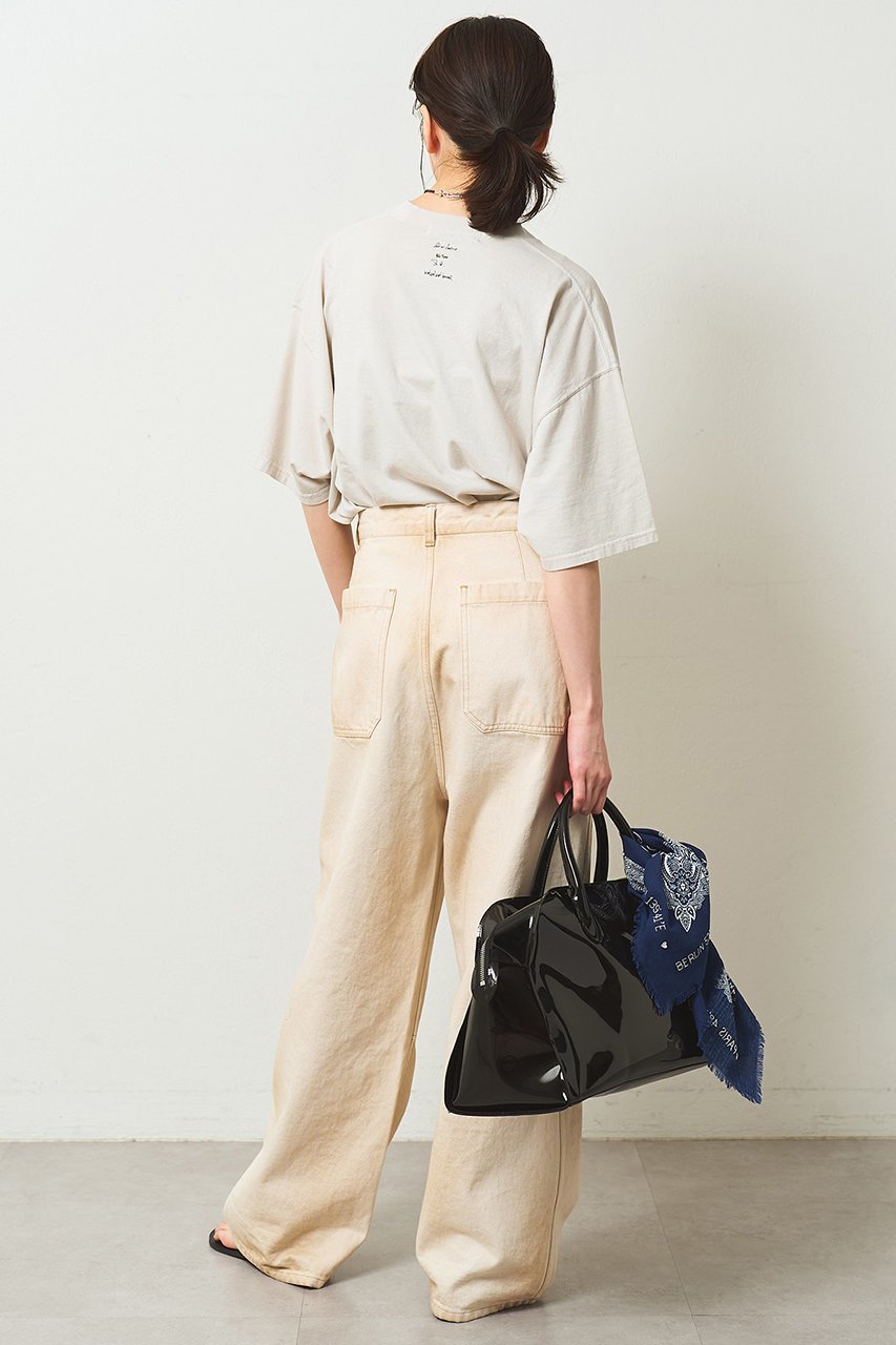 【ウィムガゼット/Whim Gazette】の【KATHARINE HAMNETT】別注バックプリントロゴTシャツ 人気、トレンドファッション・服の通販 founy(ファニー) 　ファッション　Fashion　レディースファッション　Fashion for Women　トップス・カットソー　Cut & Sew Tops　シャツ・ブラウス・オフィスカジュアル　Elegant Blouses & Button-Ups　ロングTシャツ・Tシャツ　Longline T-Shirts & Tees　カットソー・ベーシックTシャツ　Cut-and-Sewn Tops / Stretch Tees & Basics　オーガニック　Organic Cotton　ショート　Short, Short Length　スタンダード　Standard, Basic　スペシャル　Special, Limited Edition　スリーブ　Sleeve, Long Sleeve / Short Sleeve　なめらか　Smooth, Silky Texture　バランス　Balance, Style Balance　プリント　Print, Printed Pattern　別注　Limited Edition, Custom Order　other-4|ID: prp329100004932498 ipo3291000000037021738