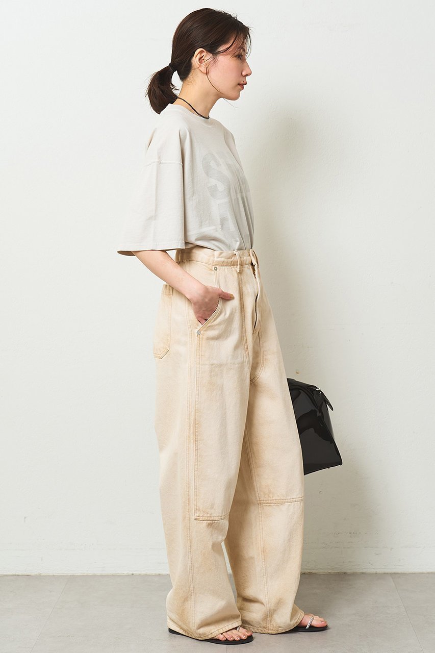 【ウィムガゼット/Whim Gazette】の【KATHARINE HAMNETT】別注バックプリントロゴTシャツ 人気、トレンドファッション・服の通販 founy(ファニー) 　ファッション　Fashion　レディースファッション　Fashion for Women　トップス・カットソー　Cut & Sew Tops　シャツ・ブラウス・オフィスカジュアル　Elegant Blouses & Button-Ups　ロングTシャツ・Tシャツ　Longline T-Shirts & Tees　カットソー・ベーシックTシャツ　Cut-and-Sewn Tops / Stretch Tees & Basics　オーガニック　Organic Cotton　ショート　Short, Short Length　スタンダード　Standard, Basic　スペシャル　Special, Limited Edition　スリーブ　Sleeve, Long Sleeve / Short Sleeve　なめらか　Smooth, Silky Texture　バランス　Balance, Style Balance　プリント　Print, Printed Pattern　別注　Limited Edition, Custom Order　other-5|ID: prp329100004932498 ipo3291000000037021739