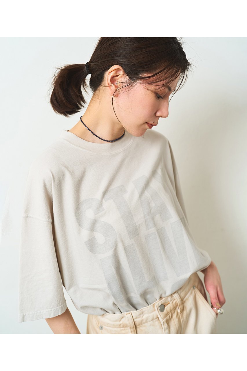 【ウィムガゼット/Whim Gazette】の【KATHARINE HAMNETT】別注バックプリントロゴTシャツ 人気、トレンドファッション・服の通販 founy(ファニー) 　ファッション　Fashion　レディースファッション　Fashion for Women　トップス・カットソー　Cut & Sew Tops　シャツ・ブラウス・オフィスカジュアル　Elegant Blouses & Button-Ups　ロングTシャツ・Tシャツ　Longline T-Shirts & Tees　カットソー・ベーシックTシャツ　Cut-and-Sewn Tops / Stretch Tees & Basics　オーガニック　Organic Cotton　ショート　Short, Short Length　スタンダード　Standard, Basic　スペシャル　Special, Limited Edition　スリーブ　Sleeve, Long Sleeve / Short Sleeve　なめらか　Smooth, Silky Texture　バランス　Balance, Style Balance　プリント　Print, Printed Pattern　別注　Limited Edition, Custom Order　other-7|ID: prp329100004932498 ipo3291000000037021741