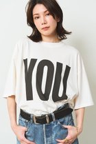 【ウィムガゼット/Whim Gazette】の【KATHARINE HAMNETT】別注YOU Tシャツ 人気、トレンドファッション・服の通販 founy(ファニー) ファッション Fashion レディースファッション Fashion for Women トップス・カットソー Cut & Sew Tops シャツ・ブラウス・オフィスカジュアル Elegant Blouses & Button-Ups ロングTシャツ・Tシャツ Longline T-Shirts & Tees カットソー・ベーシックTシャツ Cut-and-Sewn Tops / Stretch Tees & Basics オーガニック Organic Cotton ショート Short, Short Length スタンダード Standard, Basic スペシャル Special, Limited Edition スリーブ Sleeve, Long Sleeve / Short Sleeve なめらか Smooth, Silky Texture バランス Balance, Style Balance フロント Front, Front Design 別注 Limited Edition, Custom Order thumbnail オフホワイト|ID: prp329100004932500 ipo3291000000037021752