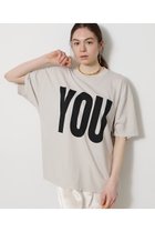 【ウィムガゼット/Whim Gazette】の【KATHARINE HAMNETT】別注YOU Tシャツ 人気、トレンドファッション・服の通販 founy(ファニー) ファッション Fashion レディースファッション Fashion for Women トップス・カットソー Cut & Sew Tops シャツ・ブラウス・オフィスカジュアル Elegant Blouses & Button-Ups ロングTシャツ・Tシャツ Longline T-Shirts & Tees カットソー・ベーシックTシャツ Cut-and-Sewn Tops / Stretch Tees & Basics オーガニック Organic Cotton ショート Short, Short Length スタンダード Standard, Basic スペシャル Special, Limited Edition スリーブ Sleeve, Long Sleeve / Short Sleeve なめらか Smooth, Silky Texture バランス Balance, Style Balance フロント Front, Front Design 別注 Limited Edition, Custom Order thumbnail ベージュ|ID: prp329100004932500 ipo3291000000037021753
