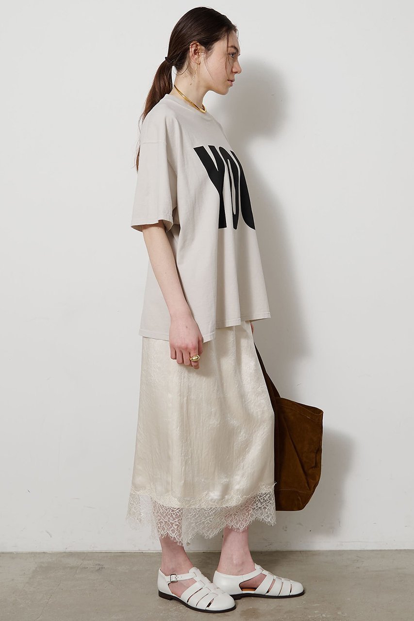 【ウィムガゼット/Whim Gazette】の【KATHARINE HAMNETT】別注YOU Tシャツ 人気、トレンドファッション・服の通販 founy(ファニー) 　ファッション　Fashion　レディースファッション　Fashion for Women　トップス・カットソー　Cut & Sew Tops　シャツ・ブラウス・オフィスカジュアル　Elegant Blouses & Button-Ups　ロングTシャツ・Tシャツ　Longline T-Shirts & Tees　カットソー・ベーシックTシャツ　Cut-and-Sewn Tops / Stretch Tees & Basics　オーガニック　Organic Cotton　ショート　Short, Short Length　スタンダード　Standard, Basic　スペシャル　Special, Limited Edition　スリーブ　Sleeve, Long Sleeve / Short Sleeve　なめらか　Smooth, Silky Texture　バランス　Balance, Style Balance　フロント　Front, Front Design　別注　Limited Edition, Custom Order　other-5|ID: prp329100004932500 ipo3291000000037021757