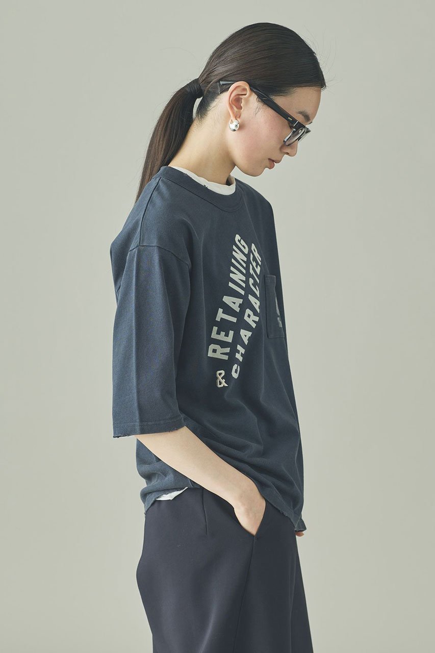 【カレンソロジー/Curensology】の【UNIVERSAL OVERALL】ポケットTシャツ 人気、トレンドファッション・服の通販 founy(ファニー) 　ファッション　Fashion　レディースファッション　Fashion for Women　トップス・カットソー　Cut & Sew Tops　シャツ・ブラウス・オフィスカジュアル　Elegant Blouses & Button-Ups　ロングTシャツ・Tシャツ　Longline T-Shirts & Tees　カットソー・ベーシックTシャツ　Cut-and-Sewn Tops / Stretch Tees & Basics　ショート　Short, Short Length　スリーブ　Sleeve, Long Sleeve / Short Sleeve　ダメージ　Distressed, Destroyed　バランス　Balance, Style Balance　ポケット　Pocket, Pocket Detail　別注　Limited Edition, Custom Order　other-3|ID: prp329100004932501 ipo3291000000037021765