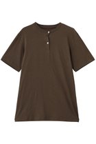 【フジ/FUJI】のCOTTON HENRY NECK S/S T-SHIRTS 人気、トレンドファッション・服の通販 founy(ファニー) ファッション Fashion レディースファッション Fashion for Women トップス・カットソー Cut & Sew Tops シャツ・ブラウス・オフィスカジュアル Elegant Blouses & Button-Ups ロングTシャツ・Tシャツ Longline T-Shirts & Tees カットソー・ベーシックTシャツ Cut-and-Sewn Tops / Stretch Tees & Basics インナー Innerwear コンパクト Compact, Small Size ショート Short, Short Length スリーブ Sleeve, Long Sleeve / Short Sleeve 夏 Summer S/S・春夏 SS, Spring/Summer, Warm Season thumbnail BROWN|ID: prp329100004932503 ipo3291000000037021786