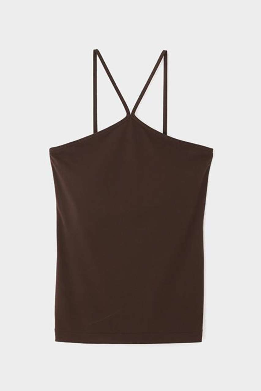 【ル フィル/LE PHIL】のカップインキャミトップV インテリア・キッズ・メンズ・レディースファッション・服の通販 founy(ファニー) 　ファッション　Fashion　レディースファッション　Fashion for Women　トップス・カットソー　Cut & Sew Tops　キャミソール&ノースリーブ　Camisoles & Sleeveless Tops　シャツ・ブラウス・オフィスカジュアル　Elegant Blouses & Button-Ups　ロングTシャツ・Tシャツ　Longline T-Shirts & Tees　カットソー・ベーシックTシャツ　Cut-and-Sewn Tops / Stretch Tees & Basics　おすすめ　Recommended / Our Picks　キャミソール　Camisole, Spaghetti Strap Top　ジャケット　Jacket, Outerwear　タンク　Tank Top, Sleeveless Top　ラップ　Wrap, Wrap Design　エレガント 上品　Elegant　ブラウン|ID: prp329100004932504 ipo3291000000037021795