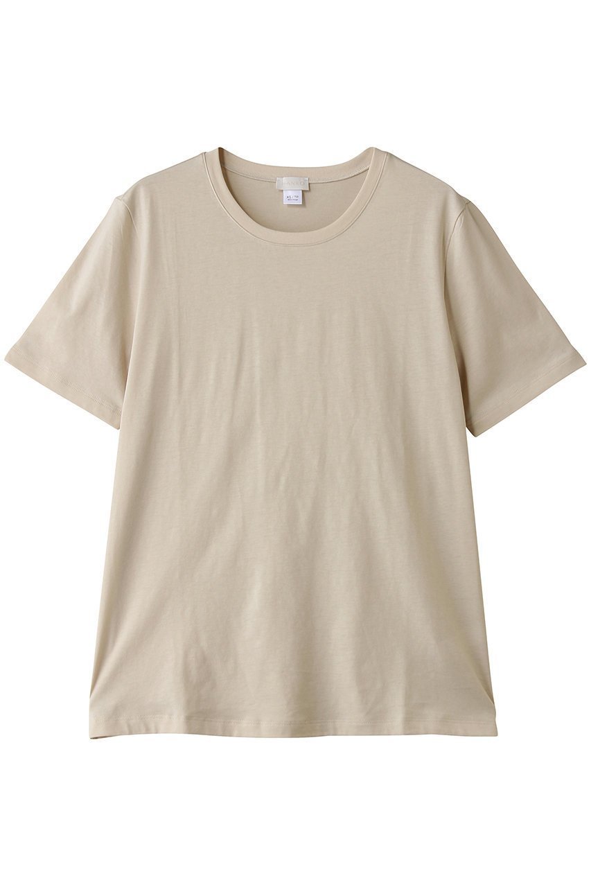 【ハンロ/HANRO】の半袖シャツ ラウンドネック インテリア・キッズ・メンズ・レディースファッション・服の通販 founy(ファニー) 　ファッション　Fashion　レディースファッション　Fashion for Women　トップス・カットソー　Cut & Sew Tops　シャツ・ブラウス・オフィスカジュアル　Elegant Blouses & Button-Ups　ロングTシャツ・Tシャツ　Longline T-Shirts & Tees　カットソー・ベーシックTシャツ　Cut-and-Sewn Tops / Stretch Tees & Basics　なめらか　Smooth, Silky Texture　インナー　Innerwear　ショート　Short, Short Length　シンプル　Simple, Minimal　スリーブ　Sleeve, Long Sleeve / Short Sleeve　ベーシック　Basic, Essential　ラウンド　Round, Round Neck　半袖　Short Sleeve, Half Sleeve　定番　Standard, Basic Item　オイスターグレー|ID: prp329100004932505 ipo3291000000037021803