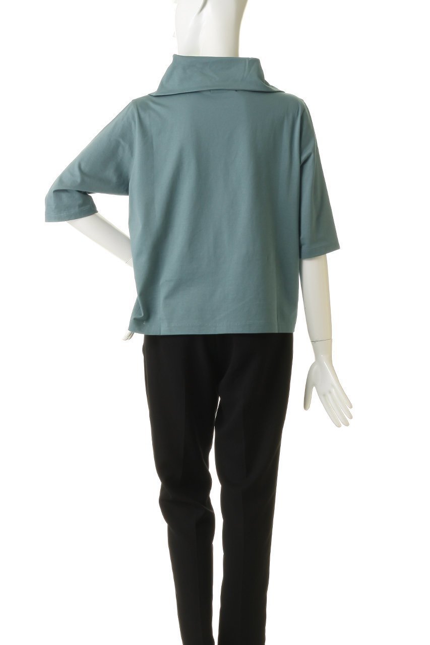 【ミズイロ インド/mizuiro ind】のasymmetry collar P/O プルオーバー 人気、トレンドファッション・服の通販 founy(ファニー) 　ファッション　Fashion　レディースファッション　Fashion for Women　トップス・カットソー　Cut & Sew Tops　シャツ・ブラウス・オフィスカジュアル　Elegant Blouses & Button-Ups　ロングTシャツ・Tシャツ　Longline T-Shirts & Tees　カジュアルプルオーバー・ニットトップス　Pullovers & Knit Tops / Casual Pullovers　カットソー・ベーシックTシャツ　Cut-and-Sewn Tops / Stretch Tees & Basics　アシンメトリー　Asymmetrical Style　ショート　Short, Short Length　スリーブ　Sleeve, Long Sleeve / Short Sleeve　エレガント 上品　Elegant　半袖　Short Sleeve, Half Sleeve　other-4|ID: prp329100004932506 ipo3291000000037021820