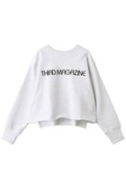 【サードマガジン/THIRD MAGAZINE】のロゴプリントボクシースウェット 杢グレー|ID: prp329100004932507 ipo3291000000037021833